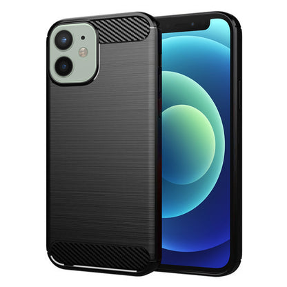 Deksel for Apple iPhone 12 mini, Techsuit, Karbon, Svart