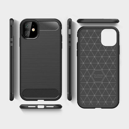 Deksel for Apple iPhone 12 mini, Techsuit, Karbon, Svart