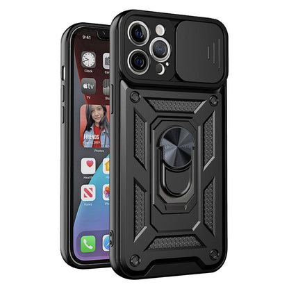 Deksel for Apple iPhone 12 Pro Max, Techsuit, CamShield, Svart