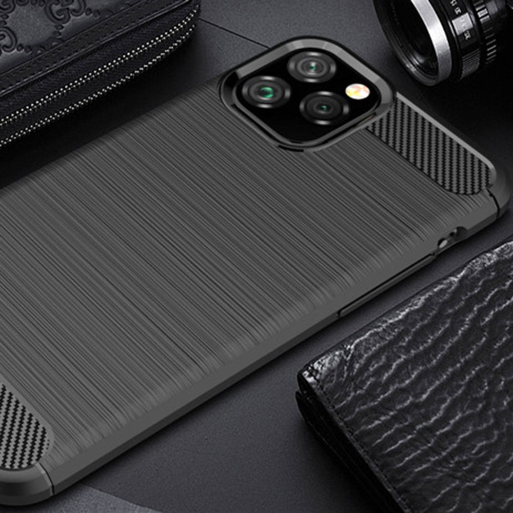 Deksel til Apple iPhone 12 Pro Max, Techsuit, Karbon, Svart