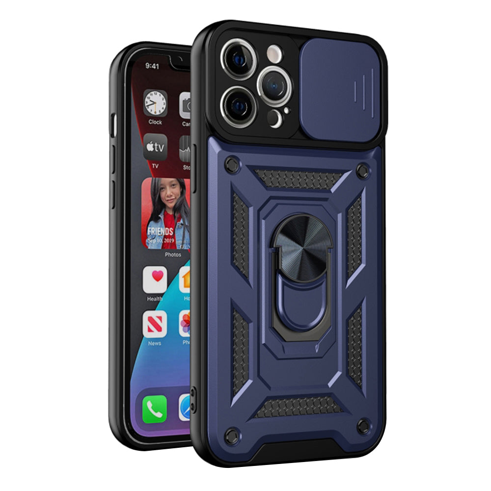 Deksel for Apple iPhone 12 Pro, Techsuit, CamShield, Blå