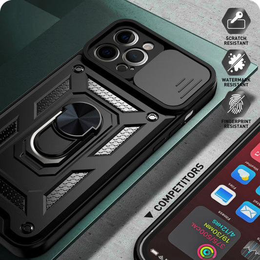 Deksel for Apple iPhone 12 Pro, Techsuit, CamShield, Blå