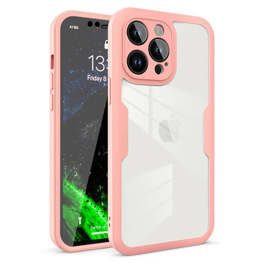 Deksel for Apple iPhone 12 Pro, Techsuit, ColorVerse 360, Rosa