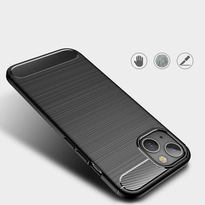 Deksel for Apple iPhone 13 mini, Techsuit, Karbon, Svart