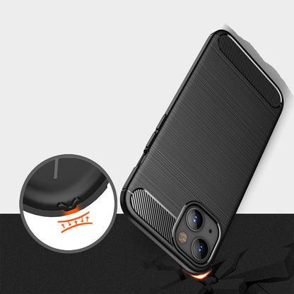 Deksel for Apple iPhone 13 mini, Techsuit, Karbon, Svart