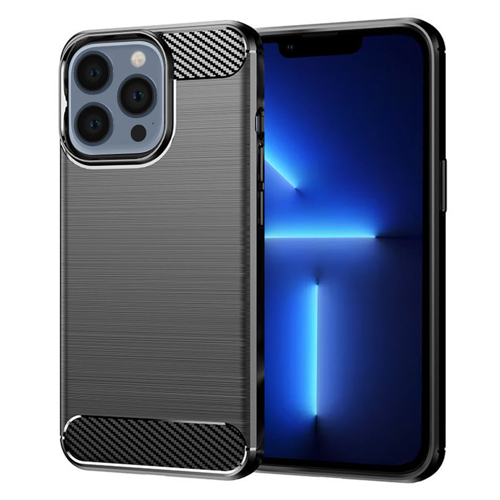 Deksel for Apple iPhone 13 Pro Max, Techsuit, Karbon, Svart