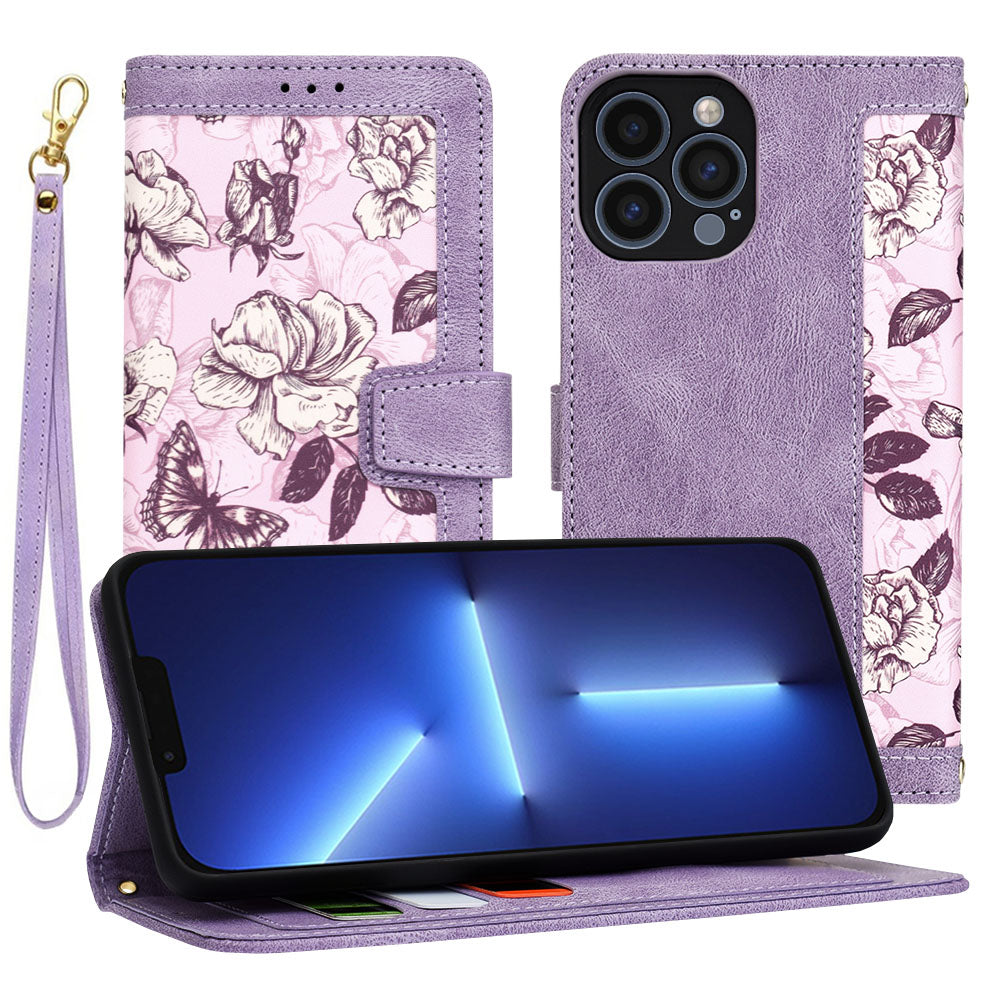 Deksel for Apple iPhone 13 Pro Max, Techsuit, FlipCraft, Lilla