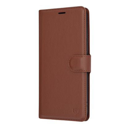 Deksel for Apple iPhone 13 Pro Max, Techsuit, Leather Folio, Brun
