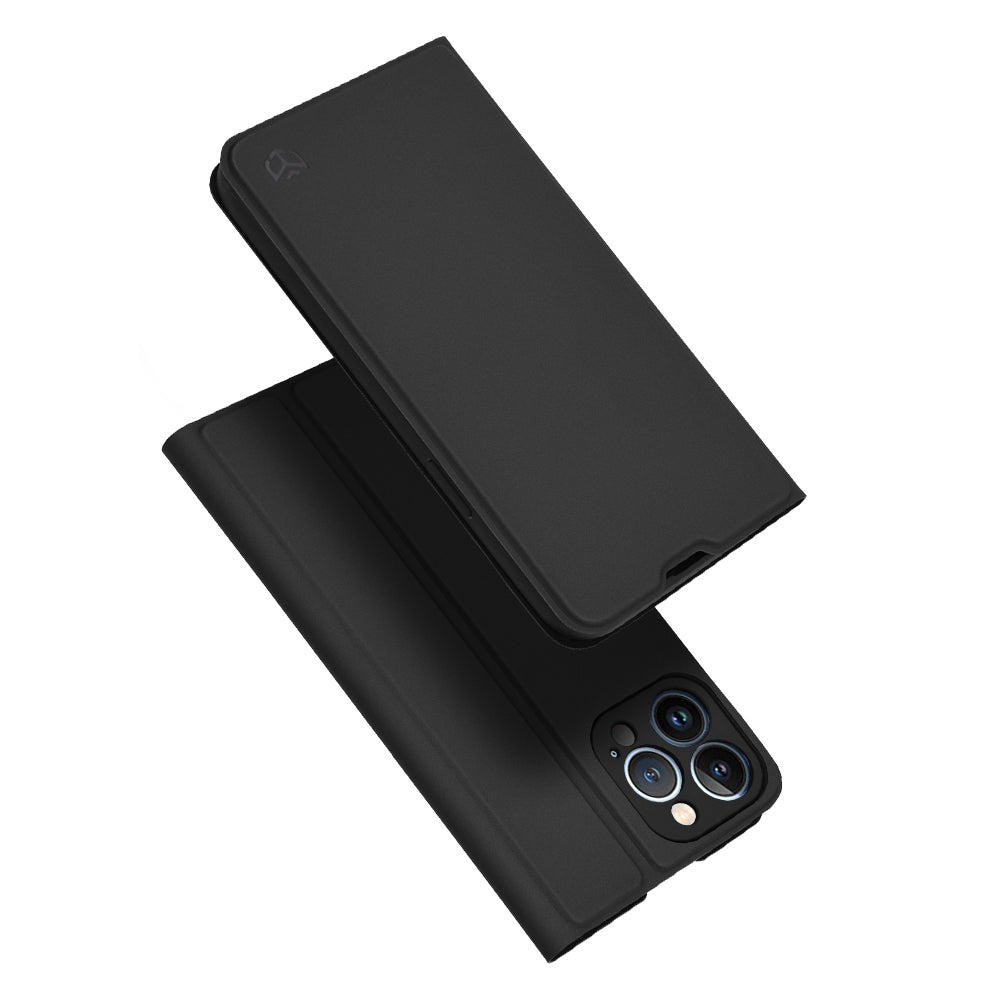 Deksel for Apple iPhone 13 Pro Max, Techsuit, Magskin Book, Svart