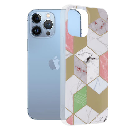 Deksel til Apple iPhone 13 Pro Max, Techsuit, Marble, Lilla