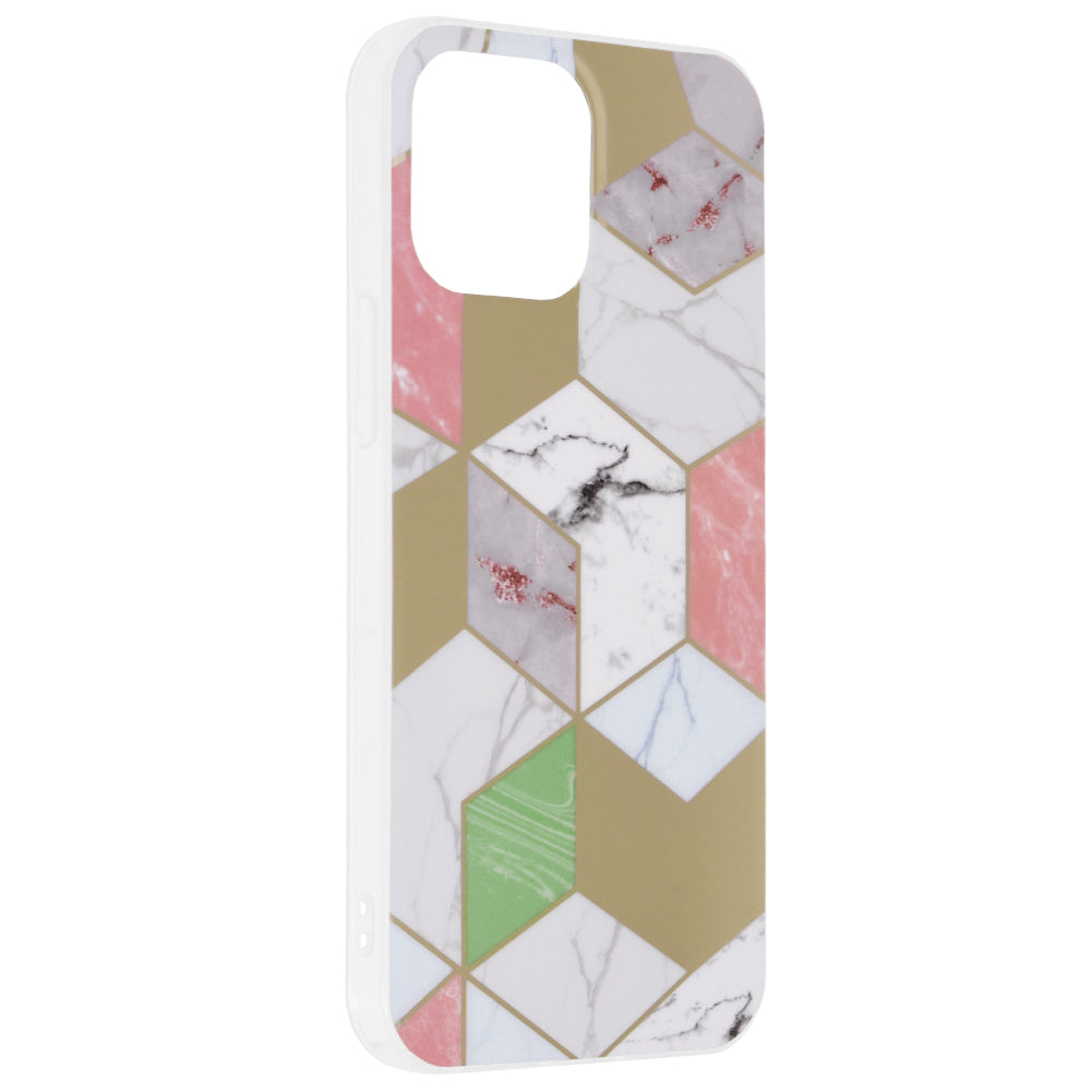 Deksel til Apple iPhone 13 Pro Max, Techsuit, Marble, Lilla