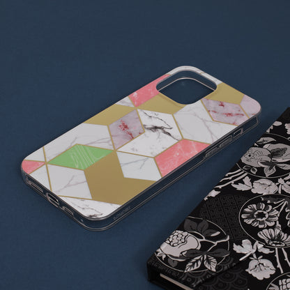 Deksel til Apple iPhone 13 Pro Max, Techsuit, Marble, Lilla