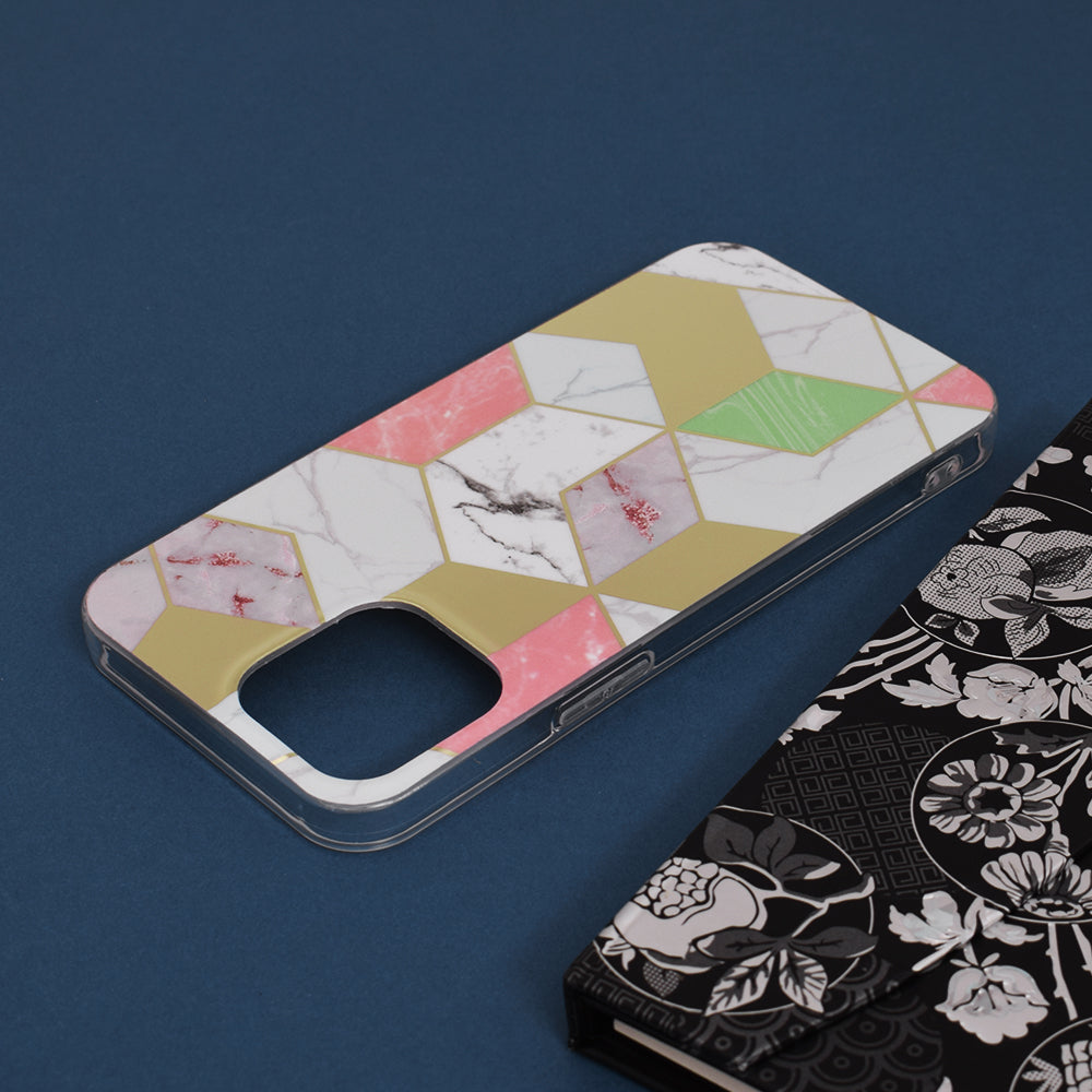 Deksel til Apple iPhone 13 Pro Max, Techsuit, Marble, Lilla