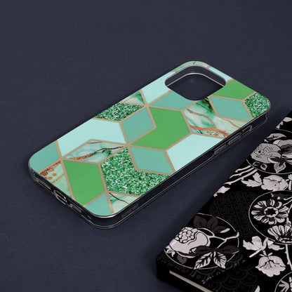 Deksel for Apple iPhone 13 Pro Max, Techsuit, Marble, Grønn