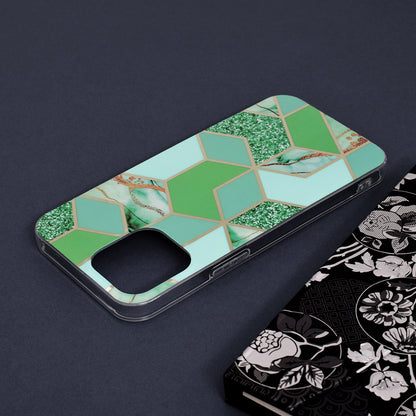 Deksel for Apple iPhone 13 Pro Max, Techsuit, Marble, Grønn