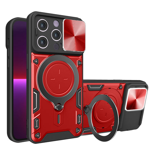 Deksel for Apple iPhone 13 Pro, Techsuit, CamGuard Pro, Rød