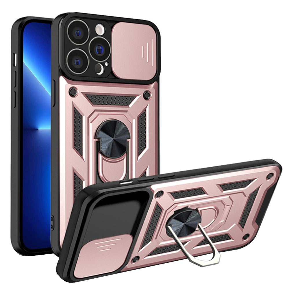 Deksel til Apple iPhone 13 Pro, Techsuit, CamShield, Rosa