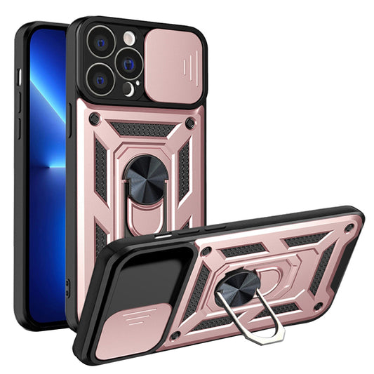 Deksel til Apple iPhone 13 Pro, Techsuit, CamShield, Rosa