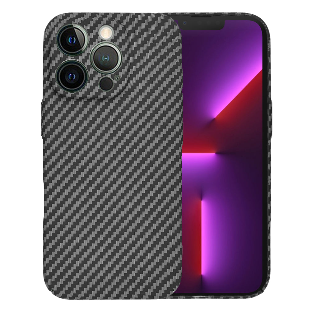 Deksel for Apple iPhone 13 Pro, Techsuit, Carbonite FiberShell, Svart