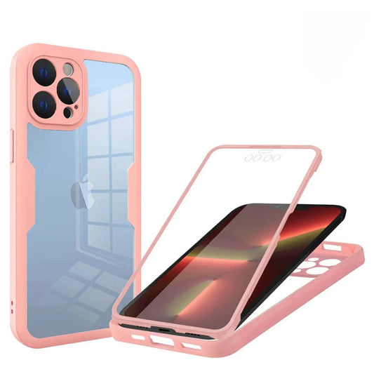 Deksel for Apple iPhone 13 Pro, Techsuit, ColorVerse 360, Rosa