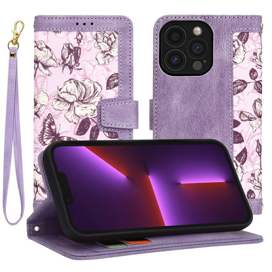 Deksel til Apple iPhone 13 Pro, Techsuit, FlipCraft, Lilla
