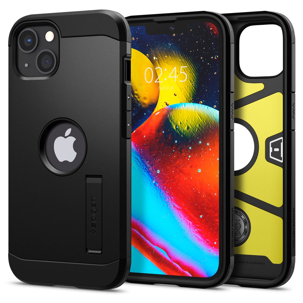 Deksel for Apple iPhone 13, Spigen, Tough Armor, Svart ACS03539