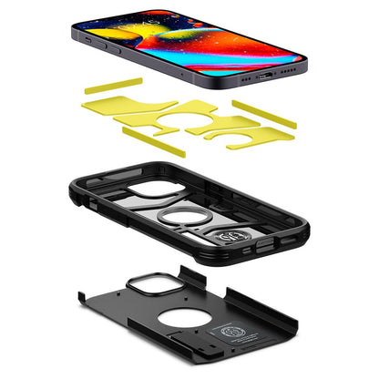 Deksel for Apple iPhone 13, Spigen, Tough Armor, Svart ACS03539