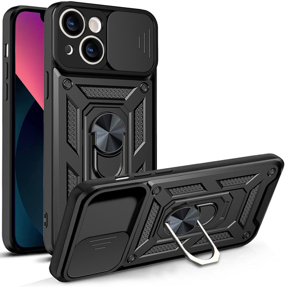 Deksel for Apple iPhone 13, Techsuit, CamShield, Svart
