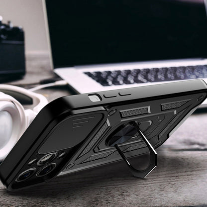 Deksel for Apple iPhone 13, Techsuit, CamShield, Svart