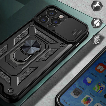 Deksel for Apple iPhone 13, Techsuit, CamShield, Svart