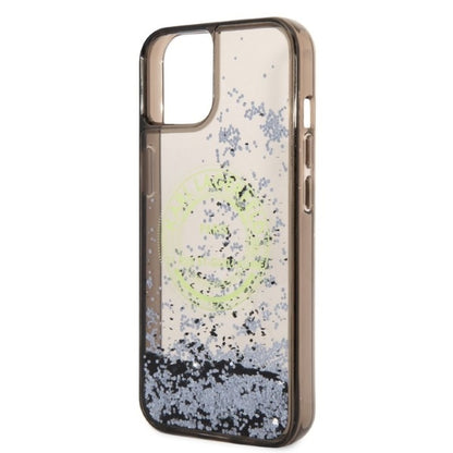 Deksel for Apple iPhone 14, Karl Lagerfeld, Liquid Glitter RSG, Svart