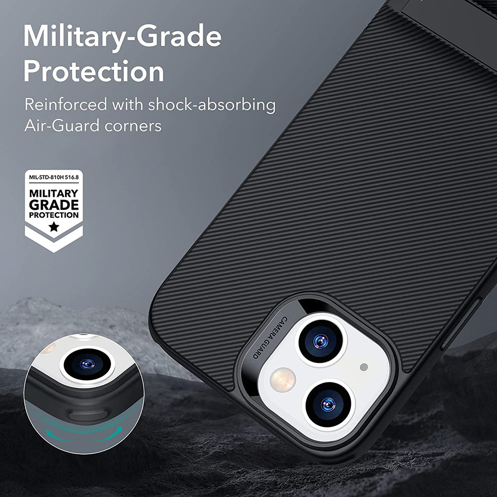 Deksel for Apple iPhone 14 Plus, ESR, Air Shield Boost Kickstand, Svart