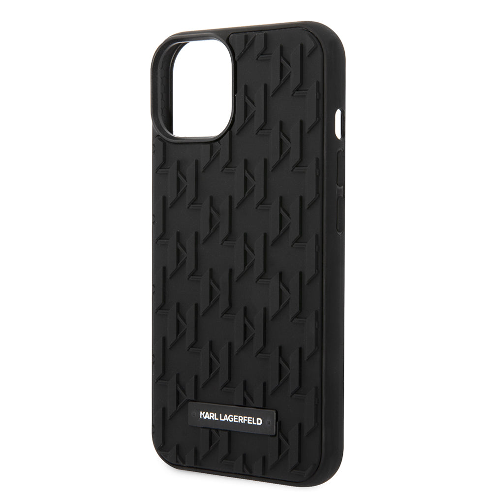Deksel for Apple iPhone 14 Plus, Karl Lagerfeld, 3D Monogram, Svart