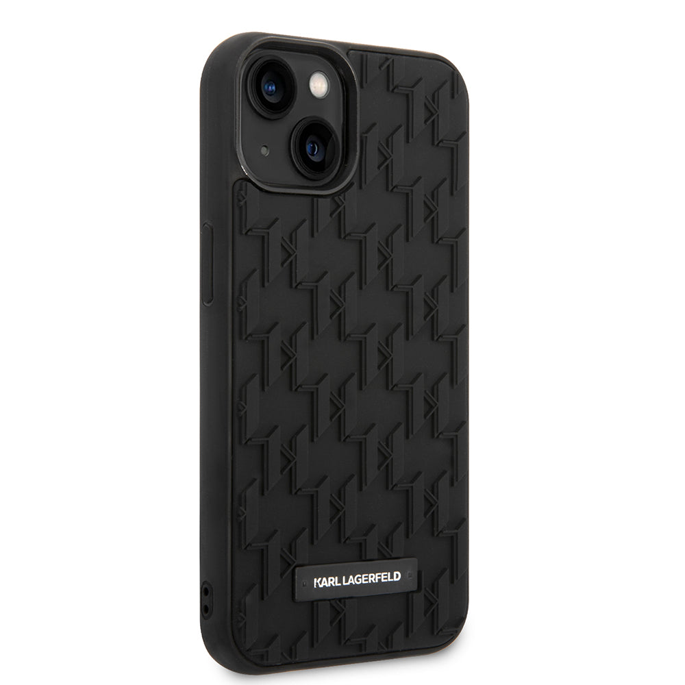 Deksel for Apple iPhone 14 Plus, Karl Lagerfeld, 3D Monogram, Svart