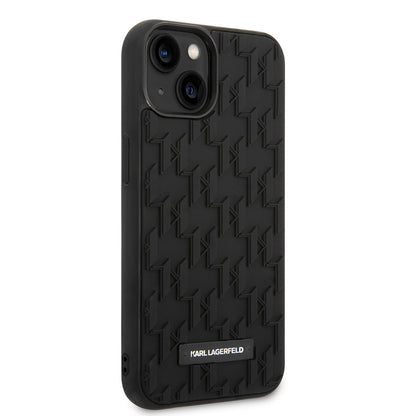 Deksel for Apple iPhone 14 Plus, Karl Lagerfeld, 3D Monogram, Svart