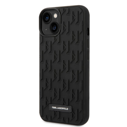 Deksel for Apple iPhone 14 Plus, Karl Lagerfeld, 3D Monogram, Svart