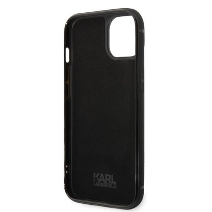 Deksel for Apple iPhone 14 Plus, Karl Lagerfeld, Cardslots Signature Logo, Svart