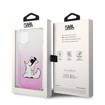 Deksel for Apple iPhone 14 Plus, Karl Lagerfeld, Choupette Fun, Rosa