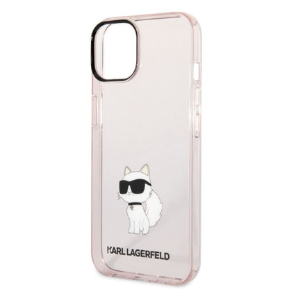 Deksel for Apple iPhone 14 Plus, Karl Lagerfeld, Ikonik Choupette, Rosa