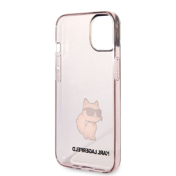 Deksel for Apple iPhone 14 Plus, Karl Lagerfeld, Ikonik Choupette, Rosa