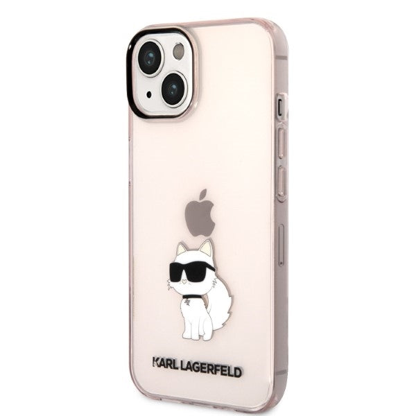 Deksel for Apple iPhone 14 Plus, Karl Lagerfeld, Ikonik Choupette, Rosa