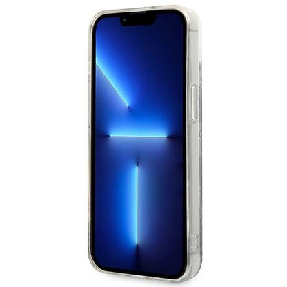 Deksel for Apple iPhone 14 Plus, Karl Lagerfeld, Liquid Glitter Monogram, Svart