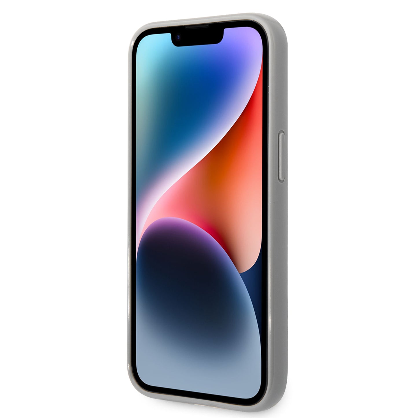 Deksel for Apple iPhone 14 Plus, Karl Lagerfeld, Monogram Iridescent, Sølvfarget