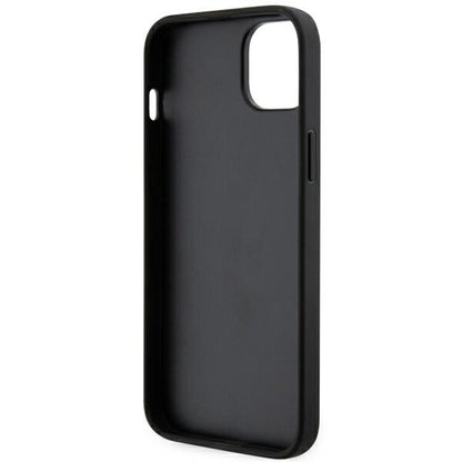Deksel for Apple iPhone 14 Plus, Karl Lagerfeld, Saffiano Monogram Ikonik Karl, Svart