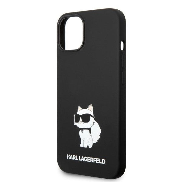 Deksel for Apple iPhone 14 Plus, Karl Lagerfeld, Silicone Choupette, Svart