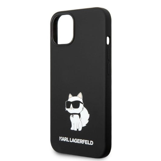 Deksel for Apple iPhone 14 Plus, Karl Lagerfeld, Silicone Choupette, Svart