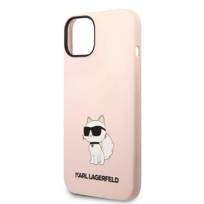 Deksel for Apple iPhone 14 Plus, Karl Lagerfeld, Silicone Choupette, Rosa