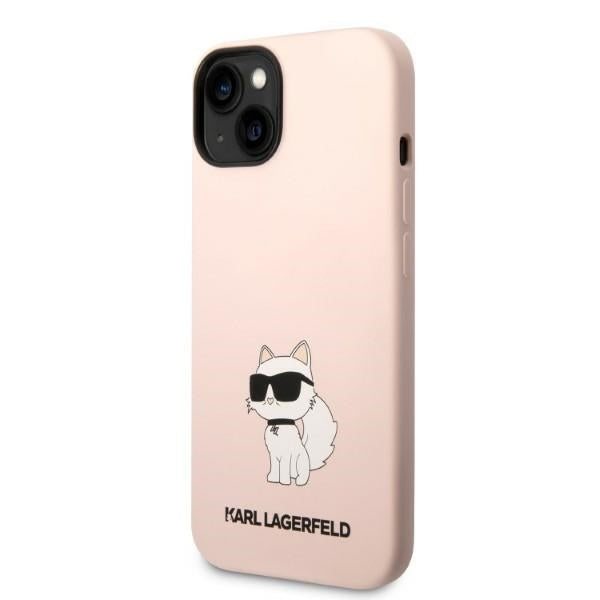 Deksel for Apple iPhone 14 Plus, Karl Lagerfeld, Silicone Choupette, Rosa