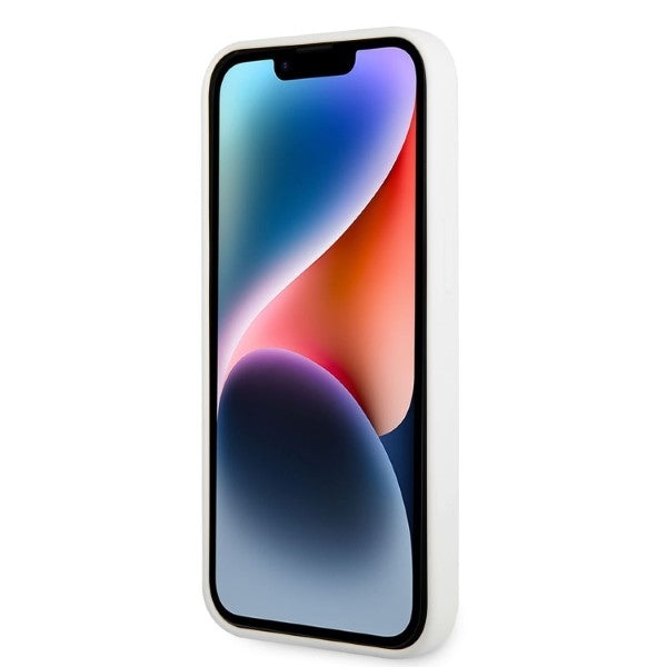 Deksel for Apple iPhone 14 Plus, Karl Lagerfeld, Silicone Ikonik Karl, Hvit