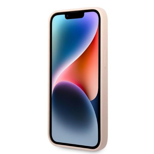 Deksel for Apple iPhone 14 Plus, Karl Lagerfeld, Silicone Ikonik Karl, Rosa